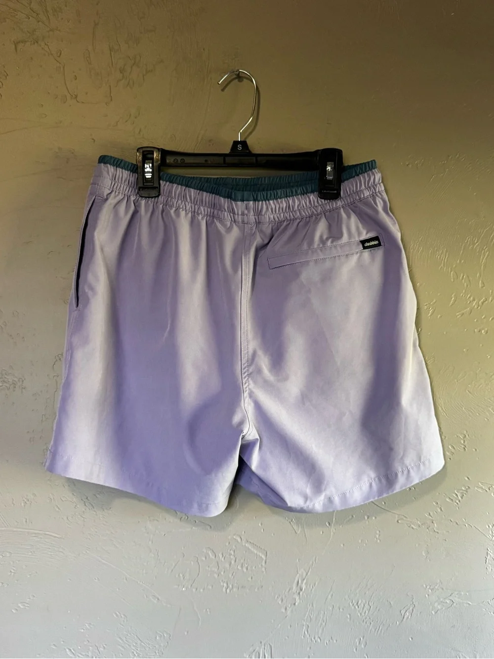 Chubbies Lavender Swim Trunks with Drawstring Waist